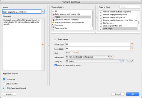 Solved: How do I change the size of the PDF .